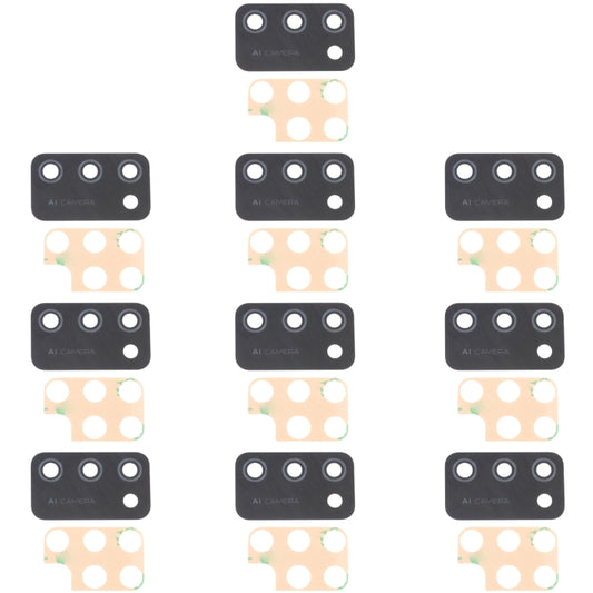For Samsung Galaxy M02S SM-M025 10pcs Back Camera Lens