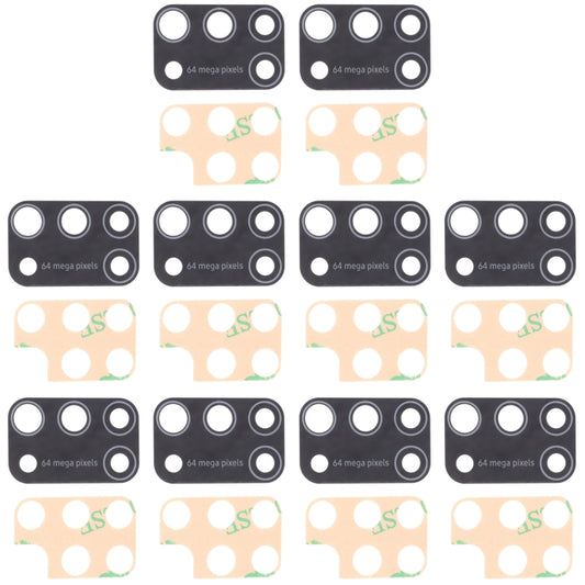 For Samsung Galaxy M31 / Galaxy M31 Prime SM-M315 10pcs Back Camera Lens