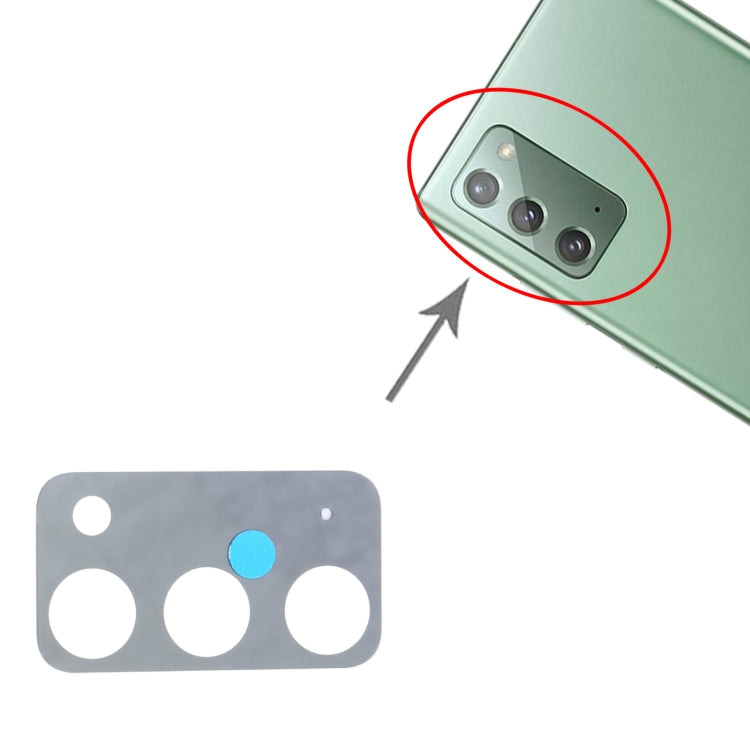 For Samsung Galaxy Note20 5G SM-N981 10pcs Back Camera Lens