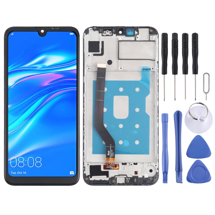 LCD Screen and Digitizer Full Assembly with Frame for Huawei Y7 (2019)(Low Version)