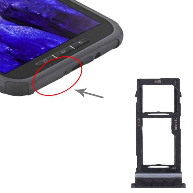 For Samsung Galaxy Tab Active3 8.0 SM-T570/T575 Original SIM Card Tray + Micro SD Card Tray