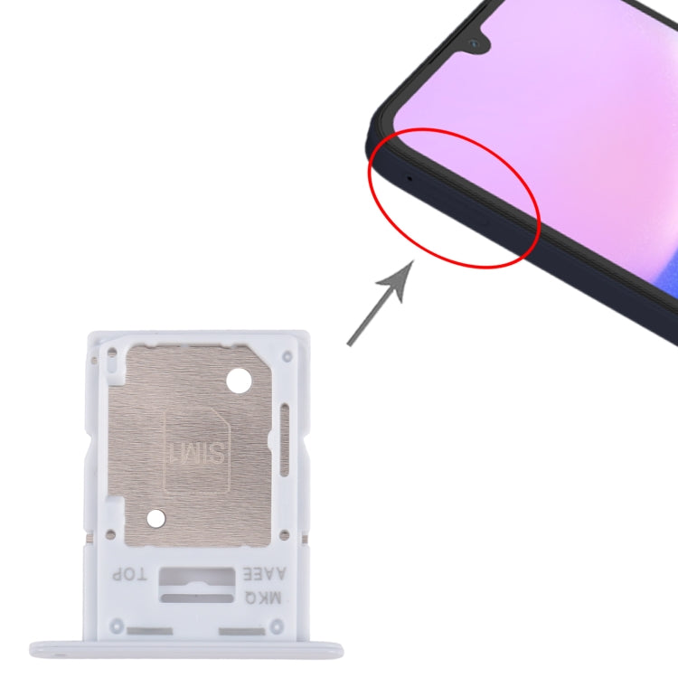 For Samsung Galaxy A15 4G SM-A155F Original SIM Card Tray + SIM / Micro SD Card Tray