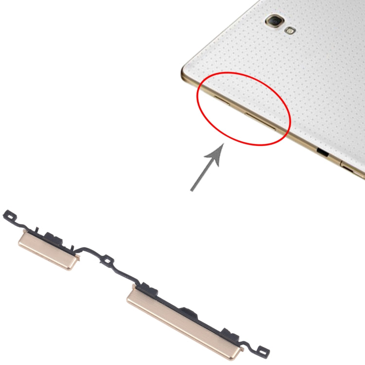 For Samsung Galaxy Tab S 8.4 SM-T705 Original Power Button and Volume Control Button