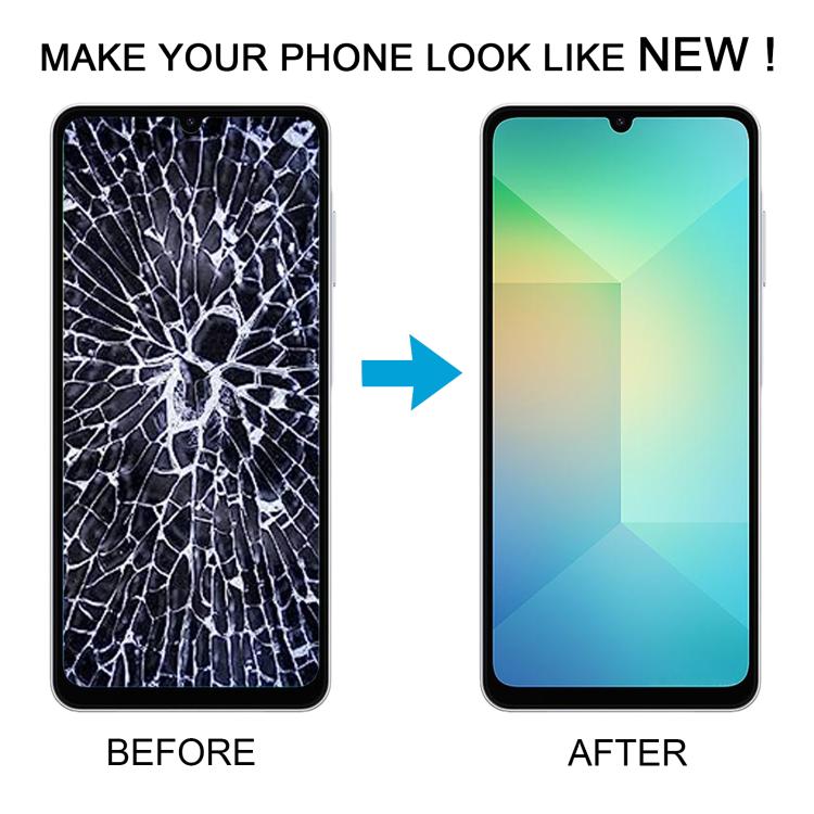 For Samsung Galaxy A06 SM-A065F Original LCD Screen Digitizer Full Assembly with Frame