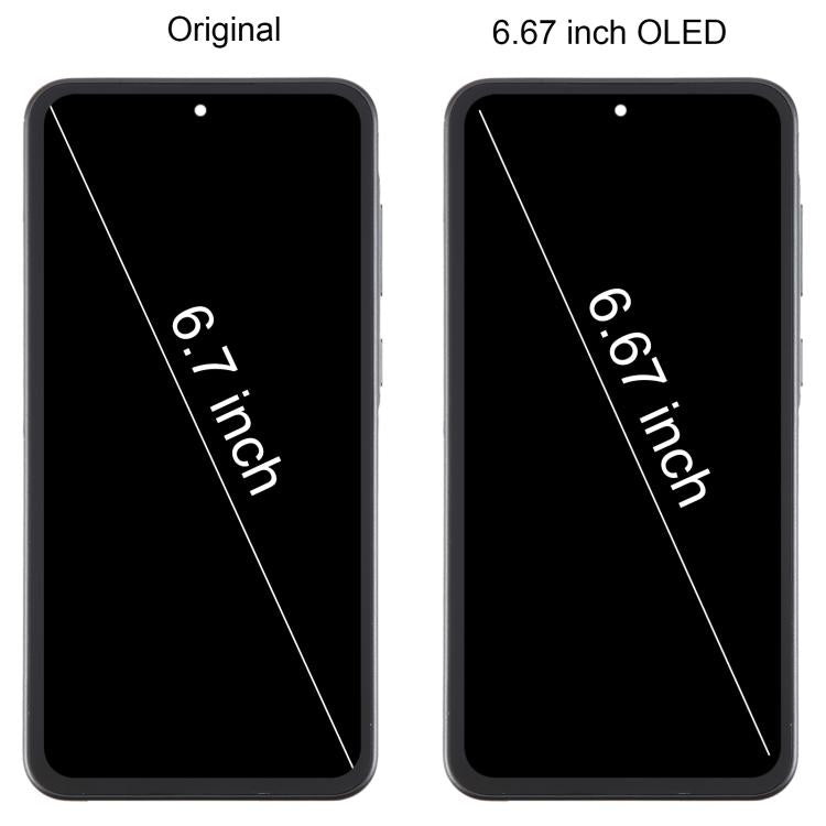 For Samsung Galaxy A36 SM-A366B 6.67 inch OLED LCD Screen Digitizer Full Assembly with Frame