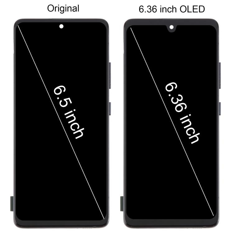 For Samsung Galaxy A51 5G SM-A516 6.36 inch OLED LCD Screen Digitizer Full Assembly with Frame