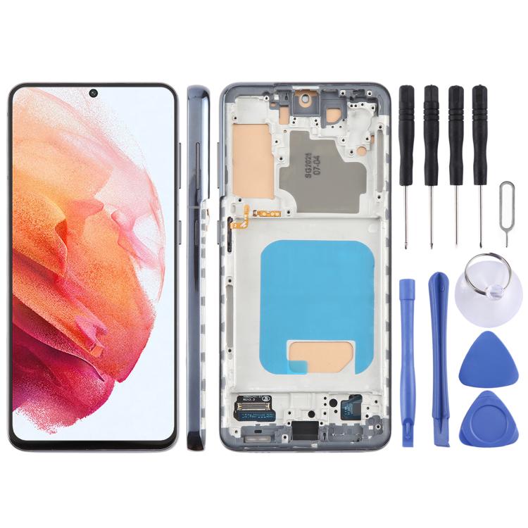 For Samsung Galaxy S21 5G SM-G991B 6.12 inch TFT LCD Screen Digitizer Full Assembly with Frame, Not Supporting Fingerprint Identification
