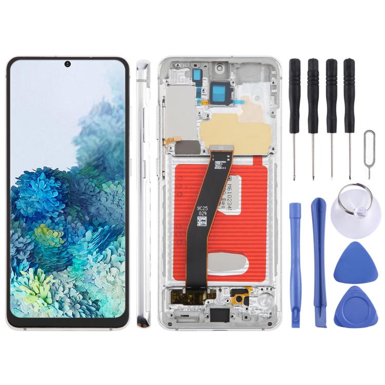 For Samsung Galaxy S20 4G SM-G980F 6.12 inch TFT LCD Screen Digitizer Full Assembly with Frame, Not Supporting Fingerprint Identification