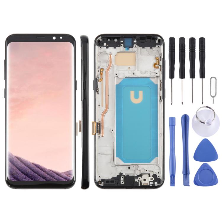 For Samsung Galaxy S8+ SM-G955F 6.18 inch TFT LCD Screen Digitizer Full Assembly with Frame