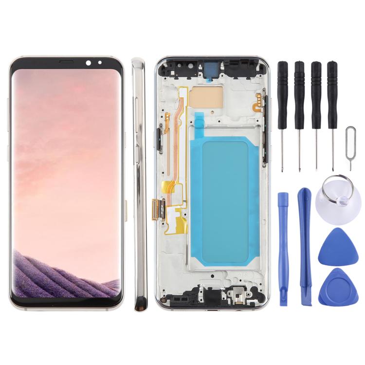 For Samsung Galaxy S8+ SM-G955F 6.18 inch TFT LCD Screen Digitizer Full Assembly with Frame