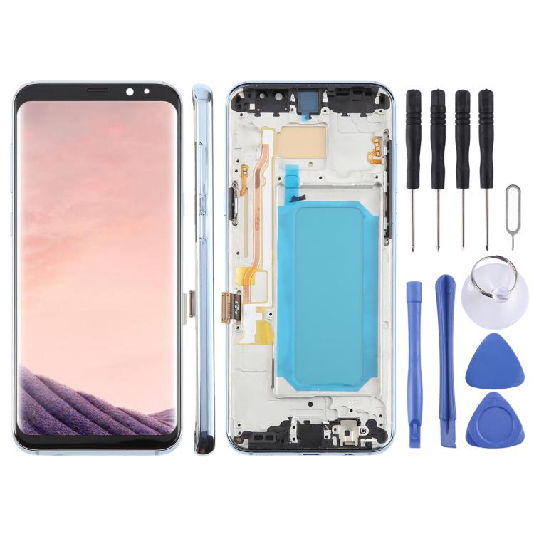 For Samsung Galaxy S8+ SM-G955F 6.18 inch TFT LCD Screen Digitizer Full Assembly with Frame