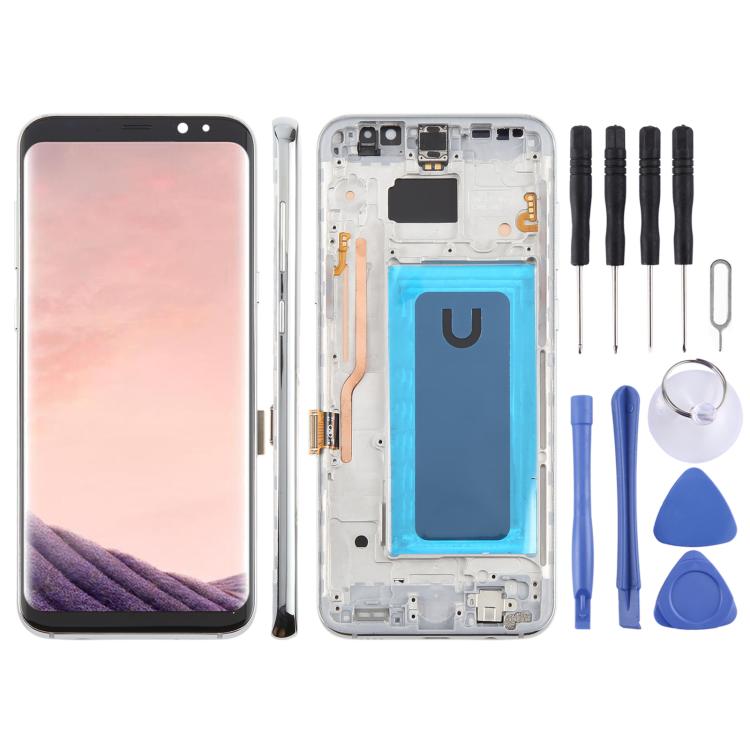 For Samsung Galaxy S8+ SM-G955F 6.18 inch TFT LCD Screen Digitizer Full Assembly with Frame