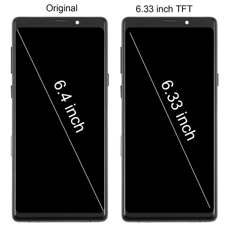 For Samsung Galaxy Note9 SM-N960F 6.33 inch TFT LCD Screen Digitizer Full Assembly with Frame