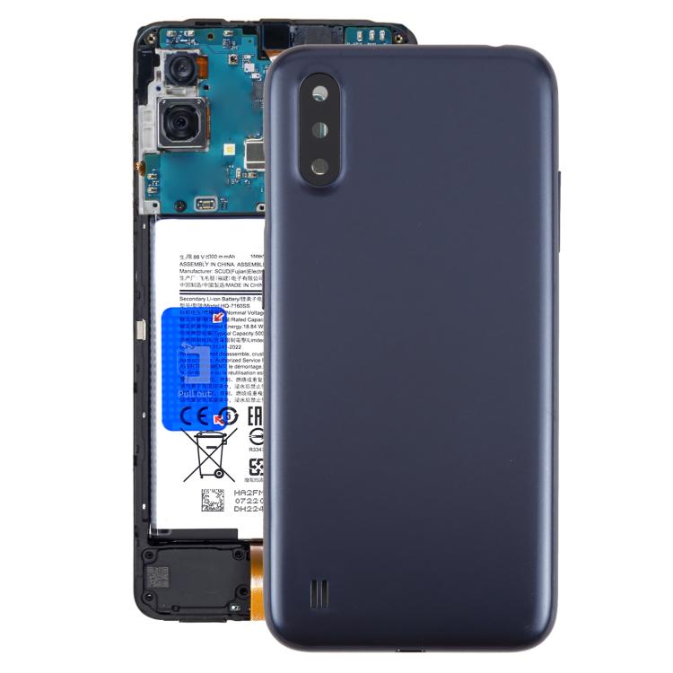 For Samsung Galaxy A01 SM-A015F Battery Back Cover with Camera Lens Cover