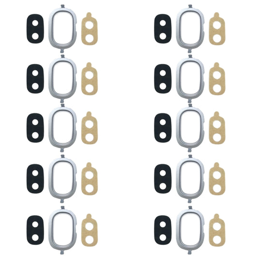 For Galaxy J4, J400F/DS, J400G/DS 10pcs Back Camera Bezel with Lens Cover & Adhesive
