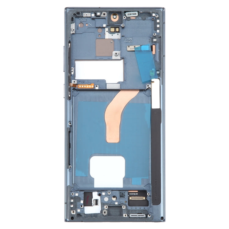 For Samsung Galaxy S22 Ultra 5G SM-S908U US Edition OLED LCD Screen Digitizer Full Assembly with Frame