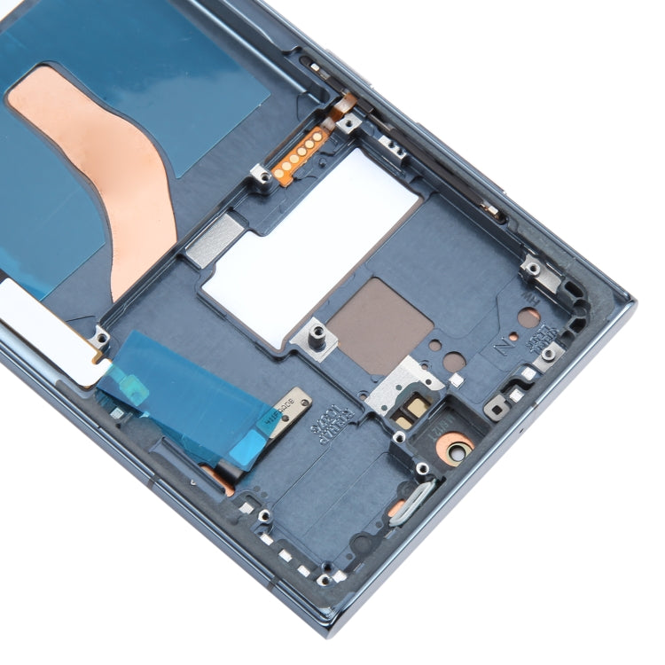 For Samsung Galaxy S22 Ultra 5G SM-S908U US Edition OLED LCD Screen Digitizer Full Assembly with Frame