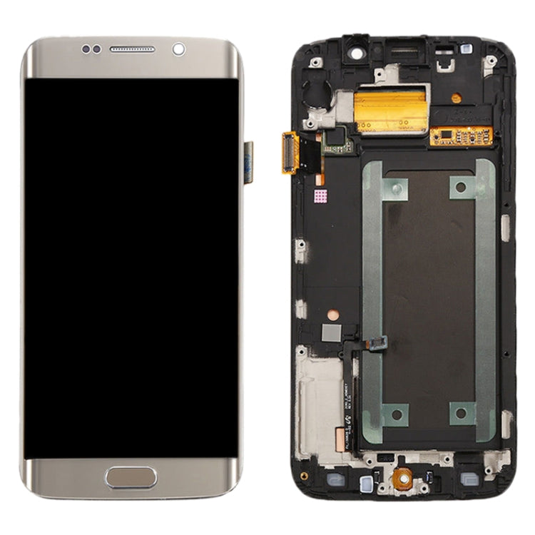 Original LCD Screen and Digitizer Full Assembly with Frame For Samsung Galaxy S6 Edge SM-G925F