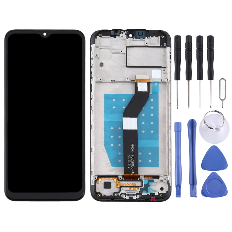 LCD Screen and Digitizer Full Assembly With Frame for Motorola Moto G8 Power Lite