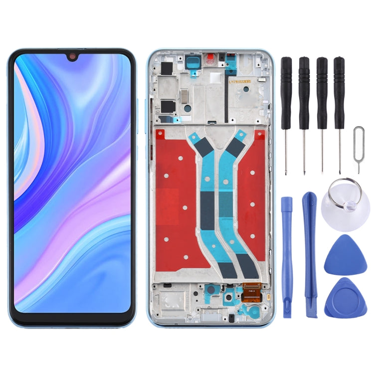 LCD Screen and Digitizer Full Assembly with Frame for Huawei Enjoy 10s