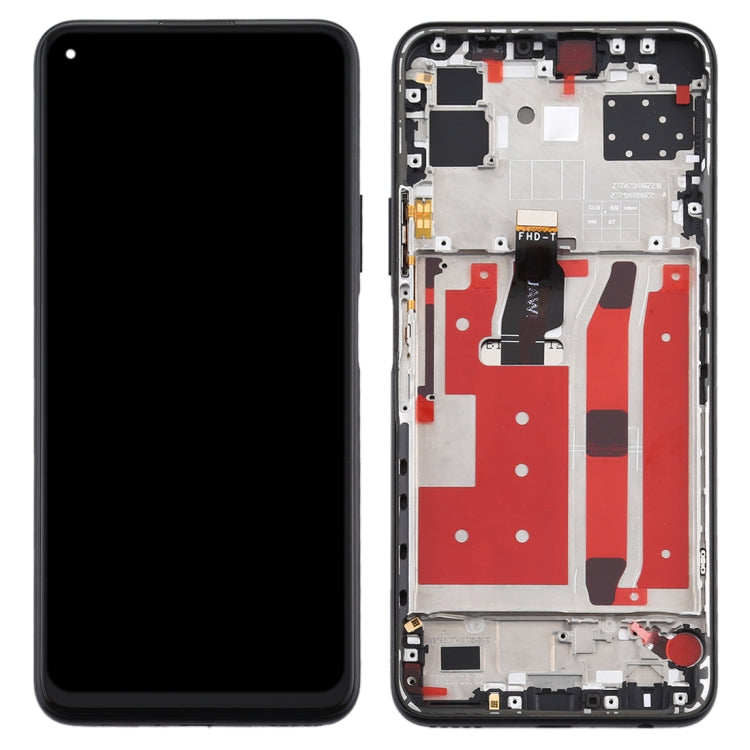 LCD Screen and Digitizer Full Assembly with Frame for Huawei Nova 7 SE