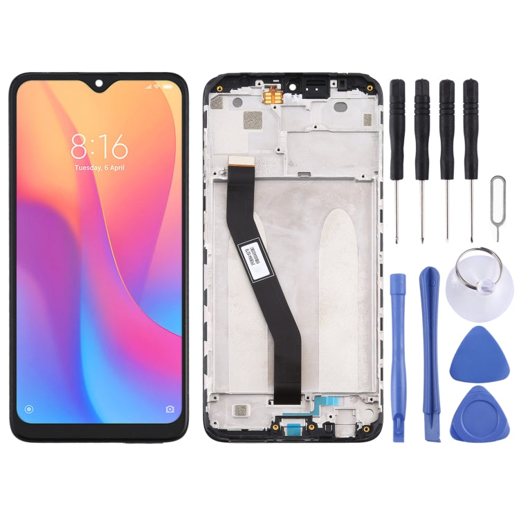 LCD Screen and Digitizer Full Assembly With Frame for Xiaomi Redmi 8A / Redmi 8 / Redmi 8A Dual / Redmi 8A Pro