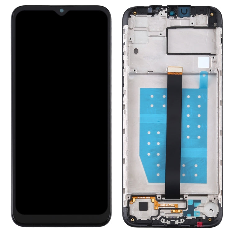 LCD Screen and Digitizer Full Assembly With Frame for Motorola One Fusion