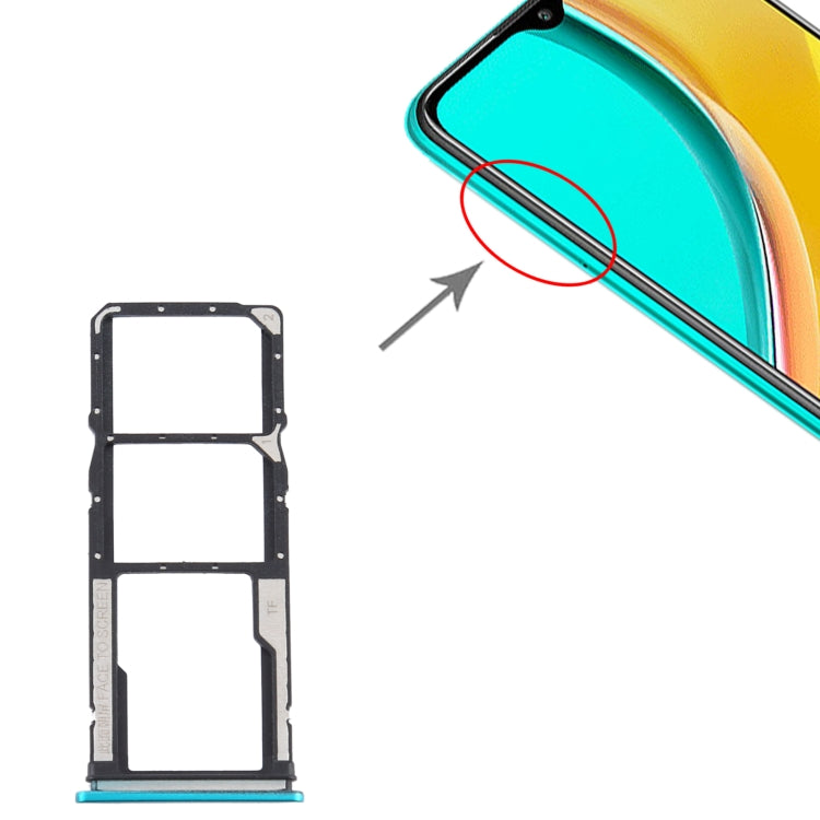 SIM Card Tray + SIM Card Tray + Micro SD Card Tray for Xiaomi Redmi 9/Poco C31