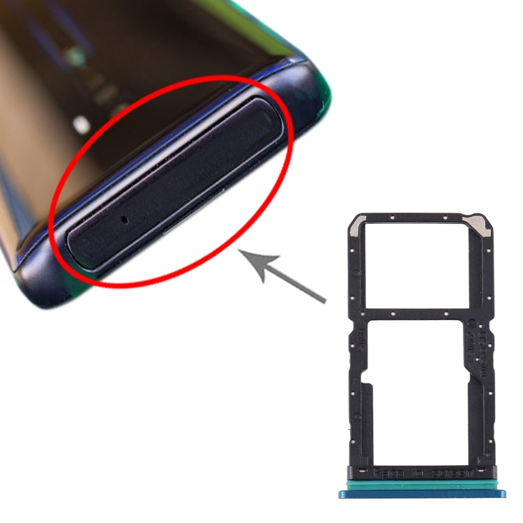 For OPPO Reno2 PCKM70 PCKT00 PCKM00 CPH1907  SIM Card Tray + SIM Card Tray / Micro SD Card Tray