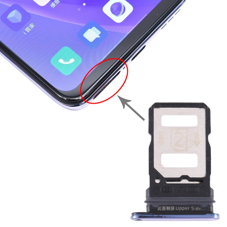 For Vivo Y73s V2031A SIM Card Tray + SIM Card Tray