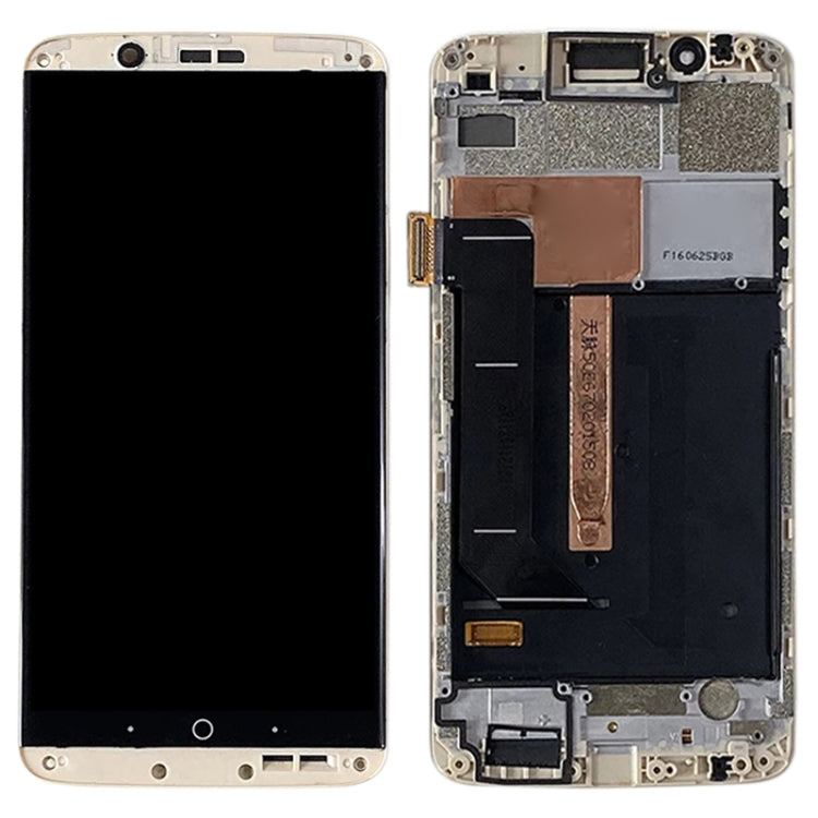 AMOLED Material LCD Screen and Digitizer Full Assembly With Frame for ZTE Axon 7 A2017 A2017U A2017G