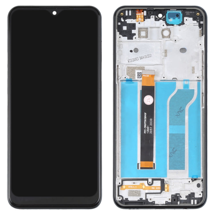 LCD Screen and Digitizer Full Assembly With Frame for LG K51 LM-Q510N, For LG K51