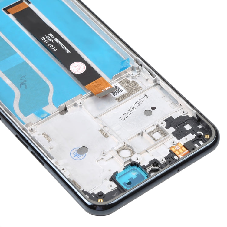 LCD Screen and Digitizer Full Assembly With Frame for LG K51 LM-Q510N, For LG K51