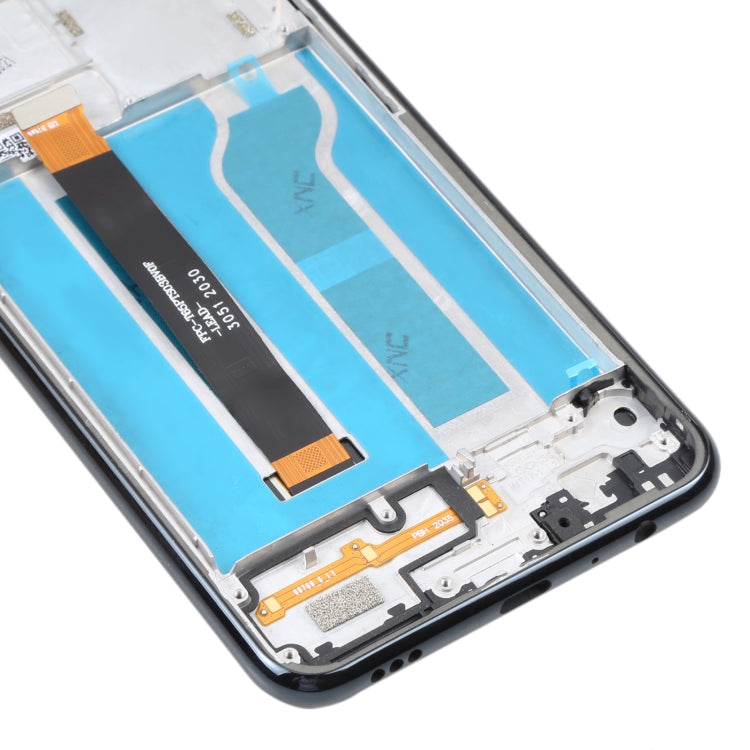 LCD Screen and Digitizer Full Assembly With Frame for LG K51 LM-Q510N, For LG K51