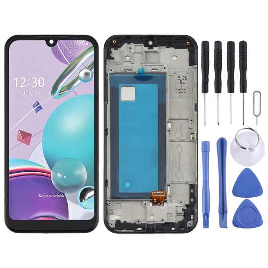 LCD Screen and Digitizer Full Assembly With Frame for LG K31 LM-K300Q, LMK300, For LG K31