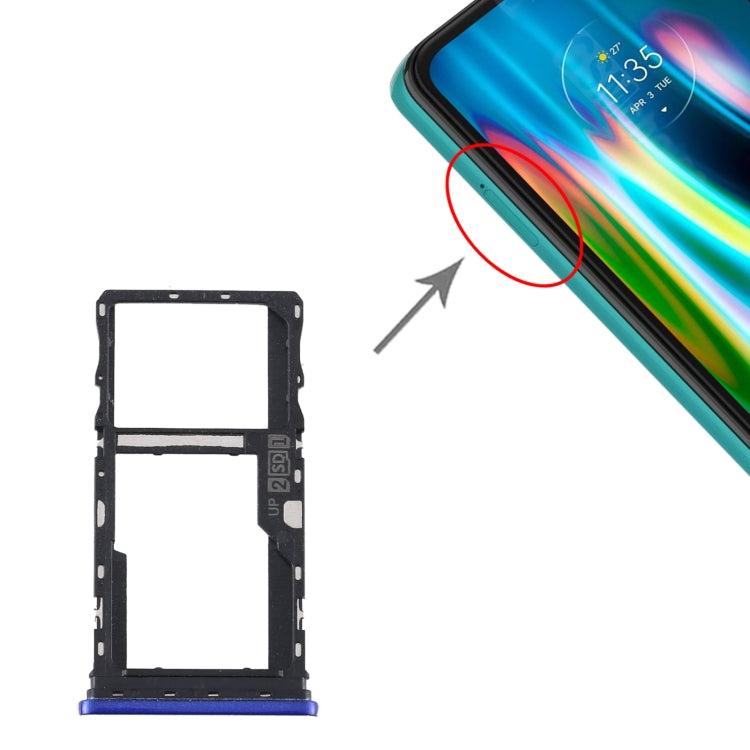 SIM Card Tray + SIM Card Tray / Micro SD Card Tray for Motorola Moto G9 Play/Moto G9 (India)