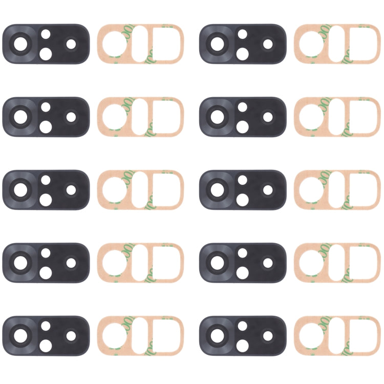 10 PCS Back Camera Lens for Xiaomi Redmi Note 10 4G M2101K7AI M2101K7AG
