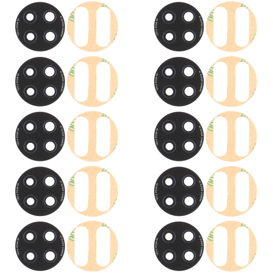 10 PCS Back Camera Lens for Xiaomi Redmi Note 9 5G M2007J22C