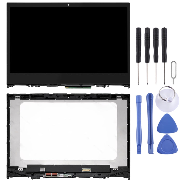 1366 x 768 HD LCD Screen and Digitizer Full Assembly with Frame for Lenovo IdeaPad Flex 5-14 5-1470 5-1480