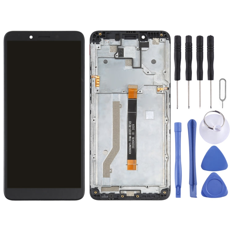LCD Screen and Digitizer Full Assembly with Frame for Nokia C3