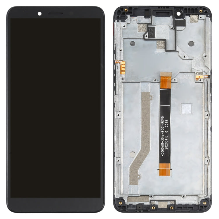 LCD Screen and Digitizer Full Assembly with Frame for Nokia C3