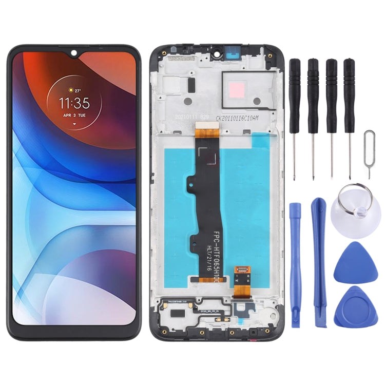 LCD Screen and Digitizer Full Assembly with Frame for Motorola Moto E7 Power PAMH0001IN PAMH0010IN PAMH0019IN