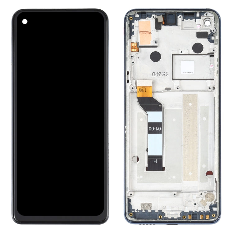 LCD Screen and Digitizer Full Assembly with Frame for Motorola One Action XT2013-1 XT2013-2 XT2013-4