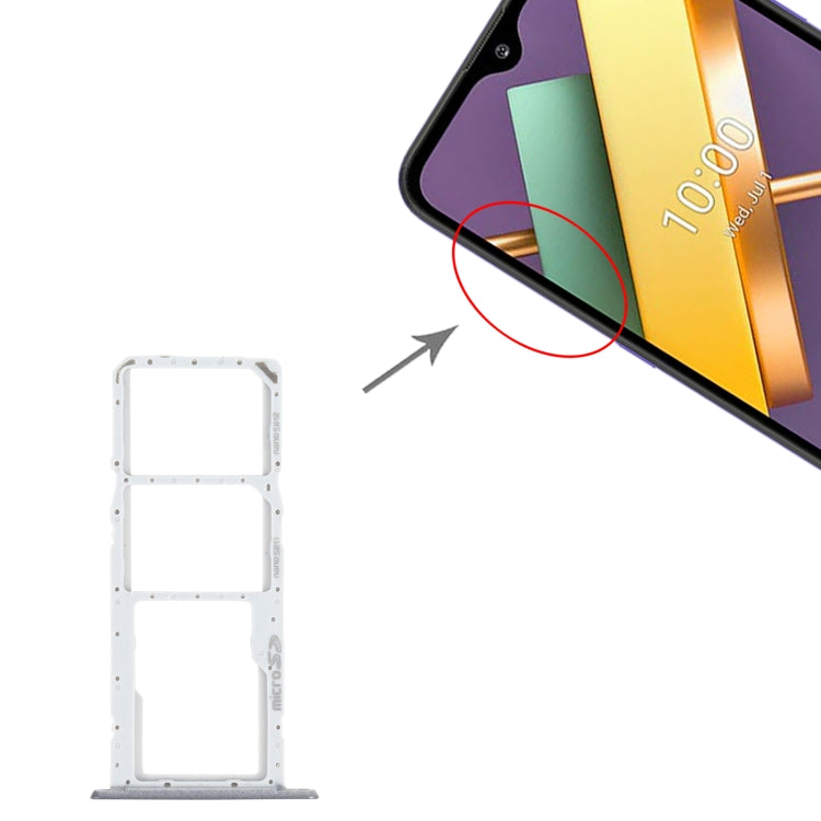SIM Card Tray + SIM Card Tray + Micro SD Card Tray for LG K22 LMK200Z LMK200E LMK200B LM-K200