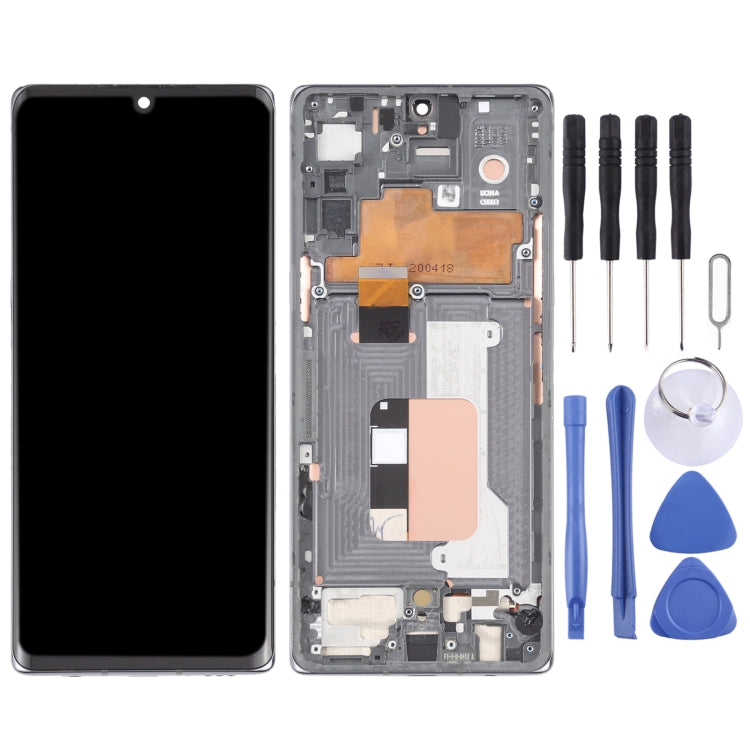 For LG Velvet 5G KR Version Original LCD Screen Digitizer Full Assembly with Frame