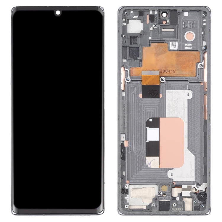 For LG Velvet 5G KR Version Original LCD Screen Digitizer Full Assembly with Frame