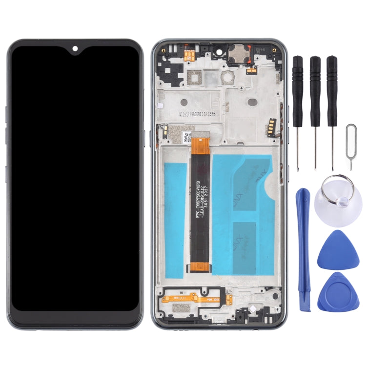 LCD Screen and Digitizer Full Assembly with Frame for LG Q51 LM-Q510N, For LG Q51