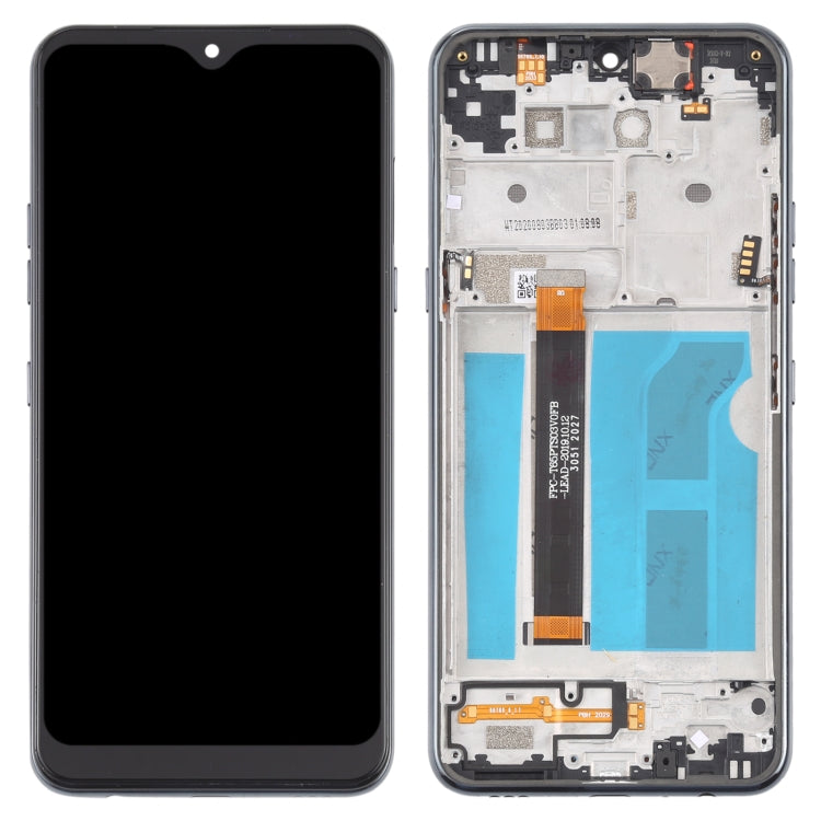 LCD Screen and Digitizer Full Assembly with Frame for LG Q51 LM-Q510N, For LG Q51