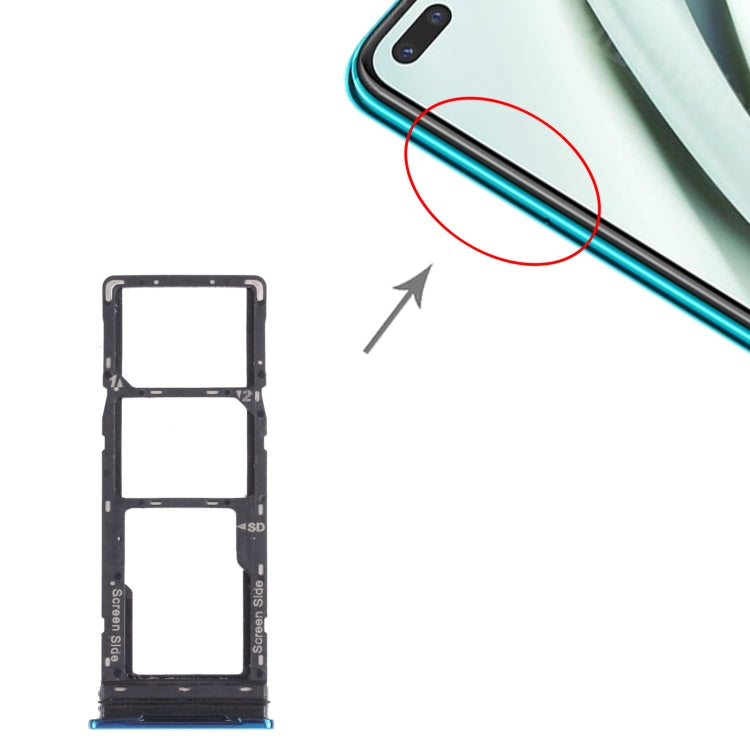 For infinix Note 8 X692 SIM Card Tray + SIM Card Tray + Micro SD Card Tray