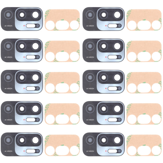 10 PCS Back Camera Lens for Xiaomi Redmi Note 10 5G / Redmi Note 10T 5G M2103K19G M2103K19C